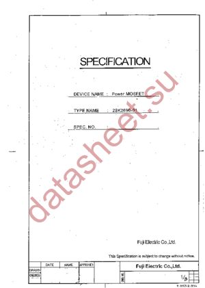 2SK2690-01 datasheet  